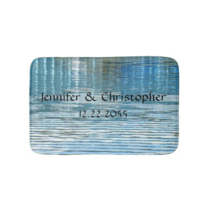 Abstract Reflection Personalised Plush Bath Mat