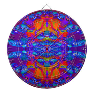 Abstract Reflections Dartboard