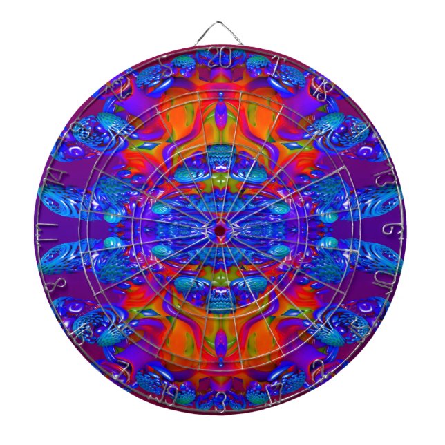 Abstract Reflections Dartboard (Front)