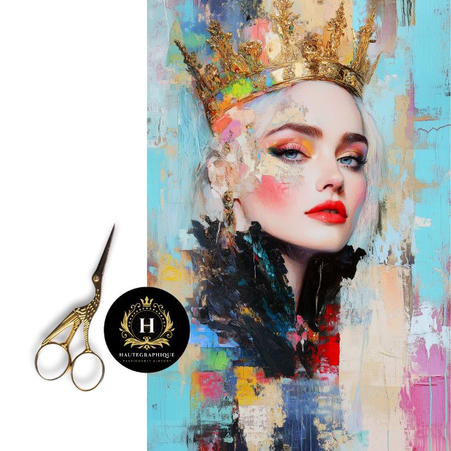 Abstract Regal Queen Decoupage Tissue Paper (Creator Uploaded)