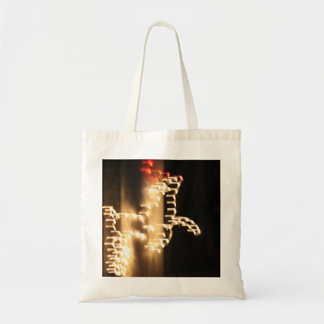 Abstract Reindeer Budget Tote Bag (Front)