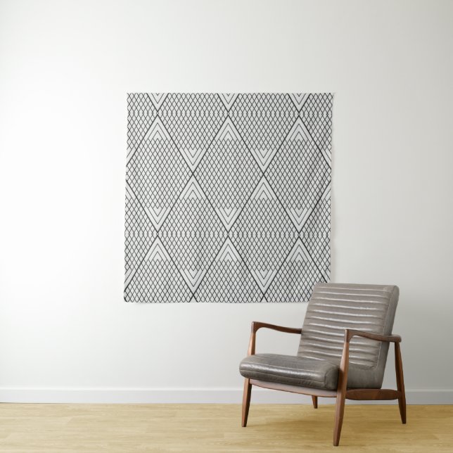 Abstract repeat lines tapestry (In Situ)