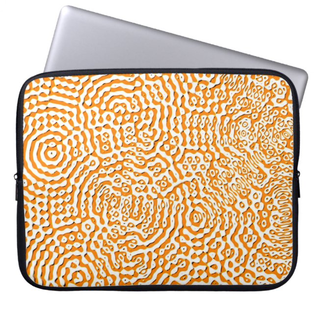Abstract repeating endless seamless texture watera laptop sleeve (Front)