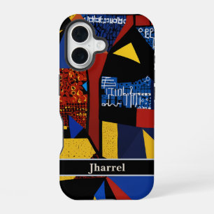 Abstract Retirement Gifts for African American Dad iPhone 16 Case