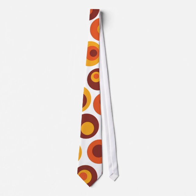Abstract retro circles tie (Front)