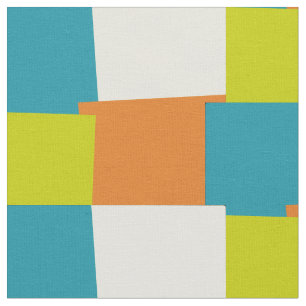 Abstract Retro Colour Geometric Pattern #10 Fabric