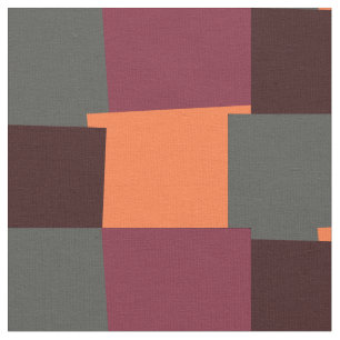 Abstract Retro Colour Geometric Pattern #6 Fabric