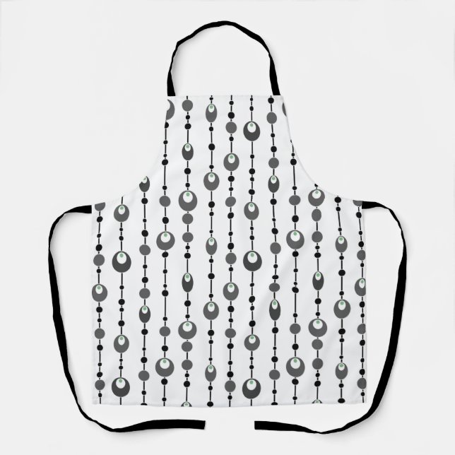 Abstract retro design ornamental deco apron (Front)