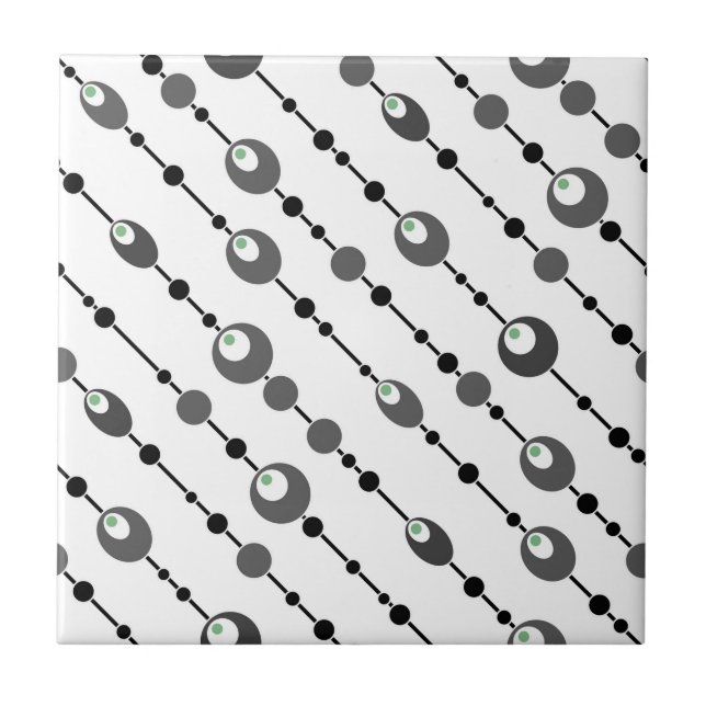  Abstract retro design ornamental deco Ceramic Tile (Front)