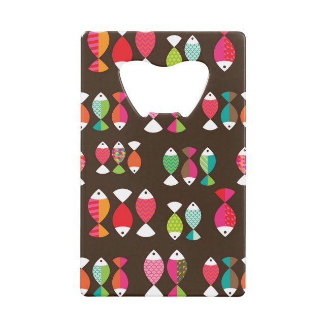 Abstract retro fish underwater pattern 2 (Front)