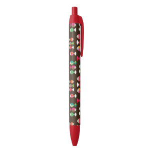 Abstract retro fish underwater pattern 2 black ink pen
