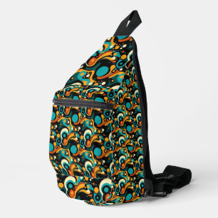 Abstract Retro Funk Sling Bag