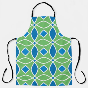 Abstract Retro Geometric seamless pattern with tri Apron