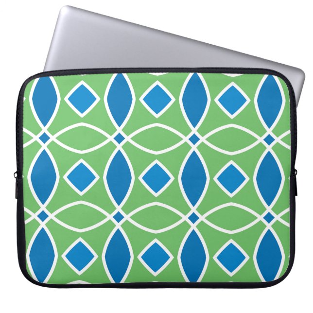Abstract Retro Geometric seamless pattern with tri Laptop Sleeve (Front)