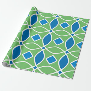Abstract Retro Geometric seamless pattern with tri Wrapping Paper