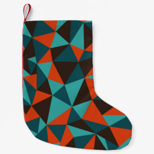 Abstract retro geometrical background - Vintage Small Christmas Stocking