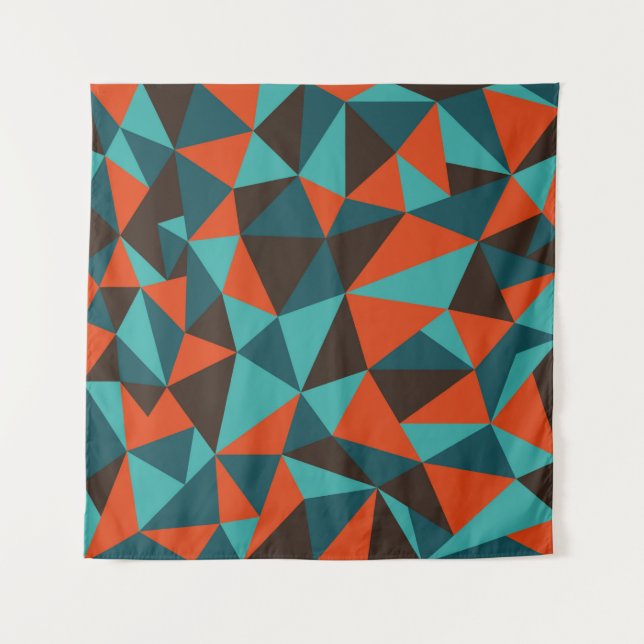 Abstract retro geometrical background - Vintage Tapestry (Front)