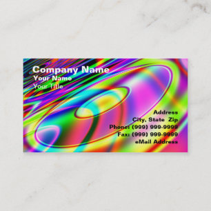 Abstract Retro Music CD Business Card