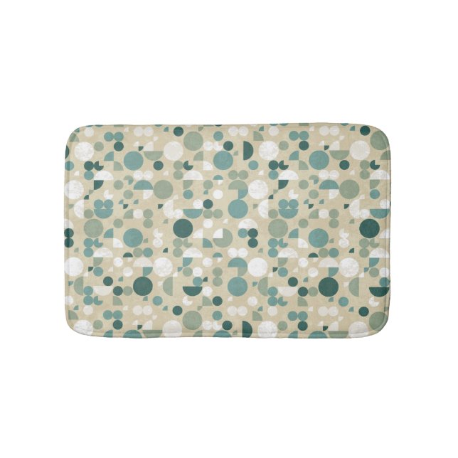Abstract retro pattern bath mat (Front)