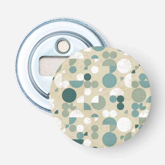Abstract retro pattern bottle opener (Front)