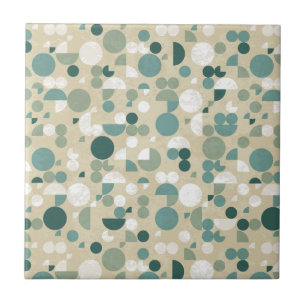 Abstract retro pattern ceramic tile