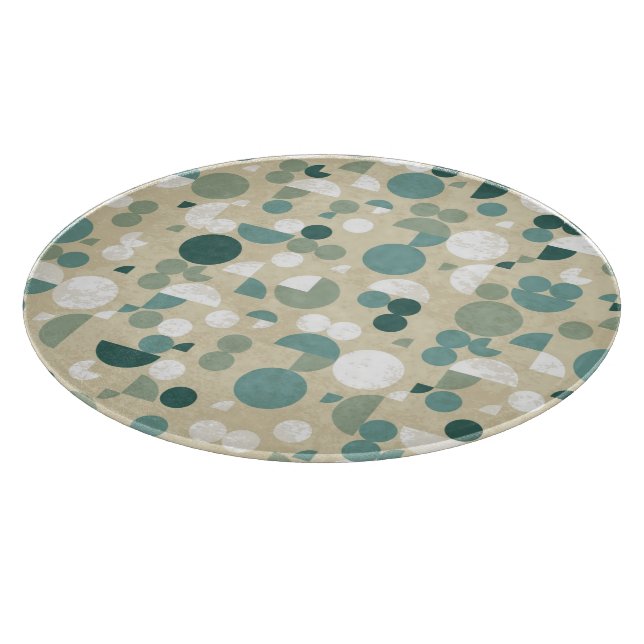Abstract retro pattern cutting board (Corner)