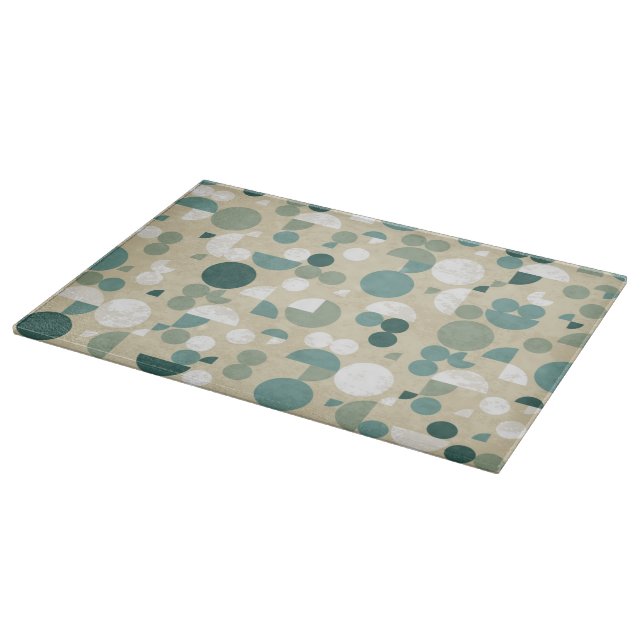 Abstract retro pattern cutting board (Corner)