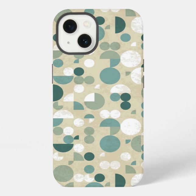 Abstract retro pattern iPhone case (Back)