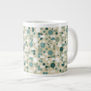 Abstract retro pattern large coffee mug