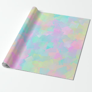 Abstract retro pattern of geometric shapes in pink wrapping paper