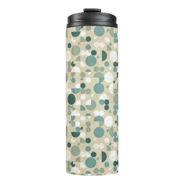 Abstract retro pattern thermal tumbler (Front)