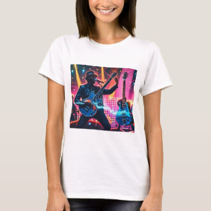Abstract retro pop musical instruments T-Shirt