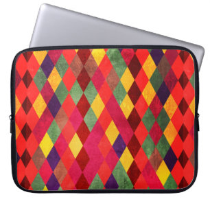 Abstract retro vintage seamless pattern laptop sleeve