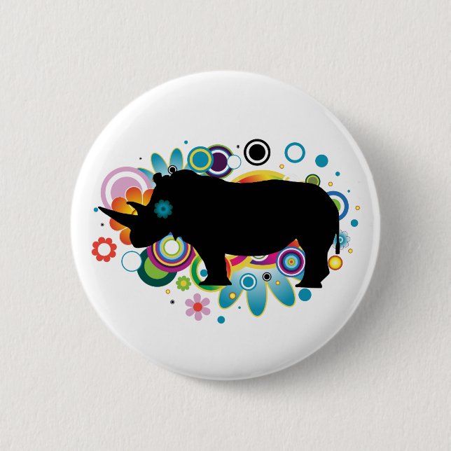 Abstract Rhino Button (Front)