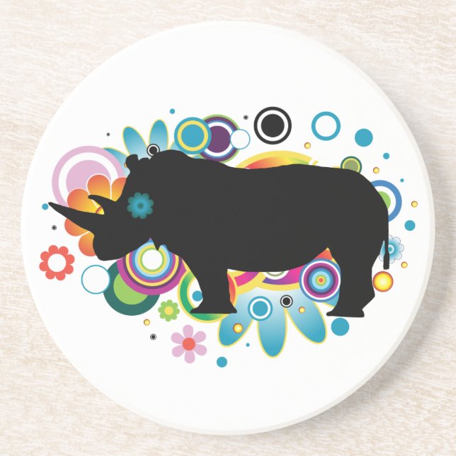 Abstract Rhino Coaster (Front)
