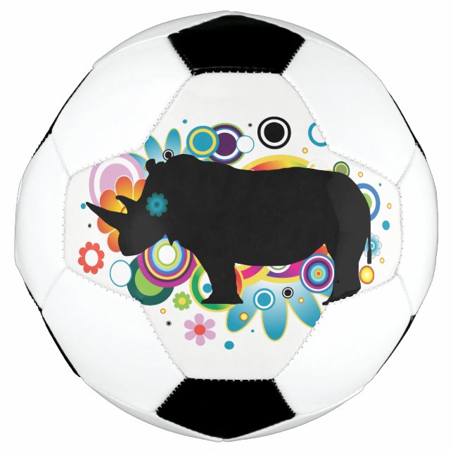 Abstract Rhino Soccer Ball (Front)