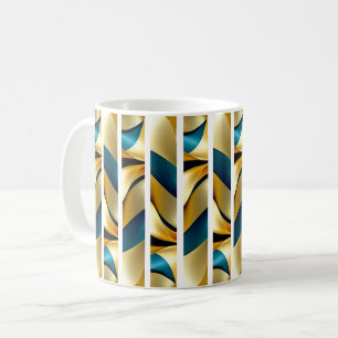 Abstract Ribbon Columns Coffee Mug