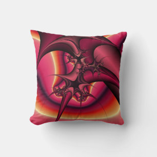 abstract ribbons and thorns pillow