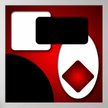 Abstract Rich Modern Red Shapes AP0006