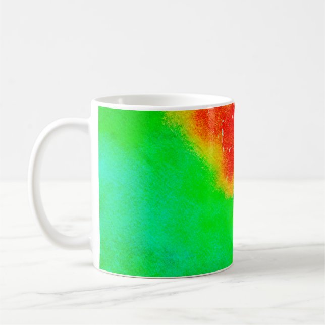 Abstract rich texture artwork. Creative patternabs Coffee Mug (Left)
