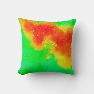 Abstract rich texture artwork. Creative patternabs Cushion