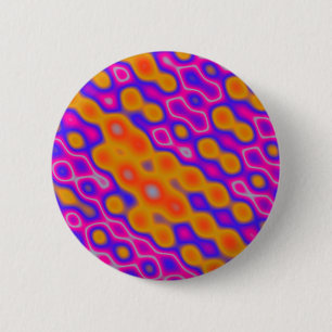 Abstract Ripples 6 Cm Round Badge