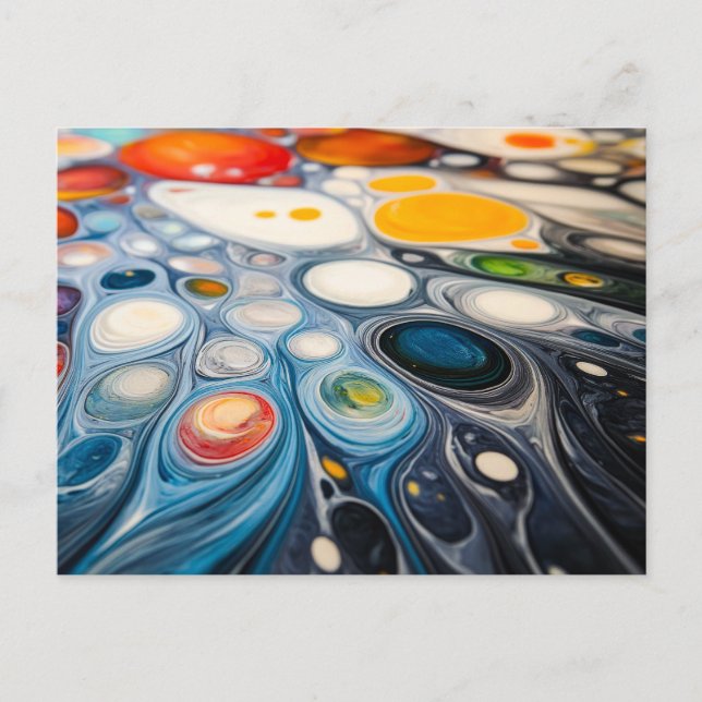 Abstract Ripples Postcard (Front)