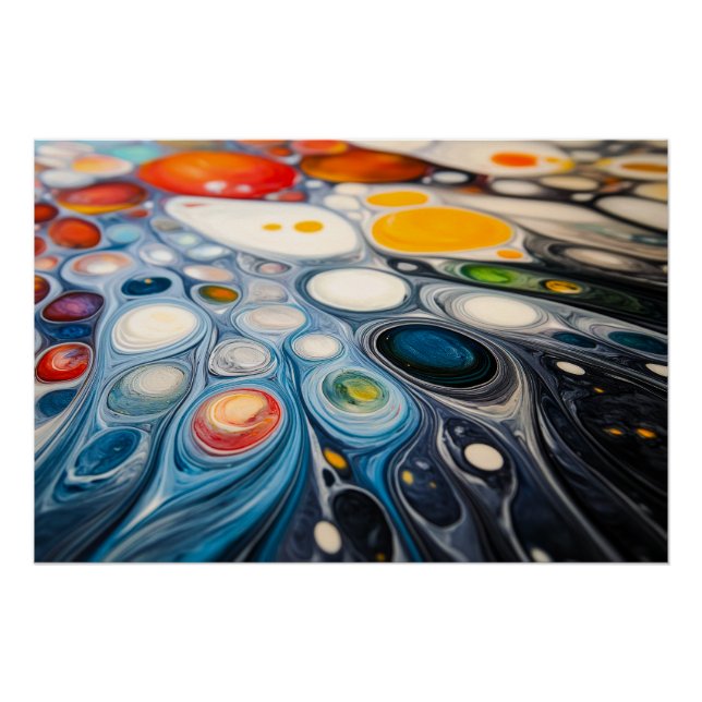 Abstract Ripples Poster (Front)