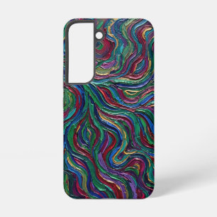Abstract River Delta Jewel Tone Samsung Cases
