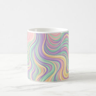 Abstract River Delta Pastel Coffee Mug