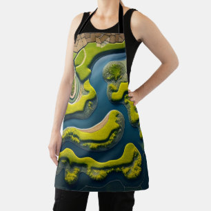 Abstract River Estuary Apron