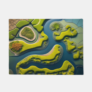 Abstract River Estuary Doormat
