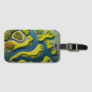 Abstract River Estuary Luggage Tag