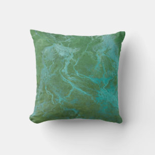 Abstract River Flow Throw Pillow